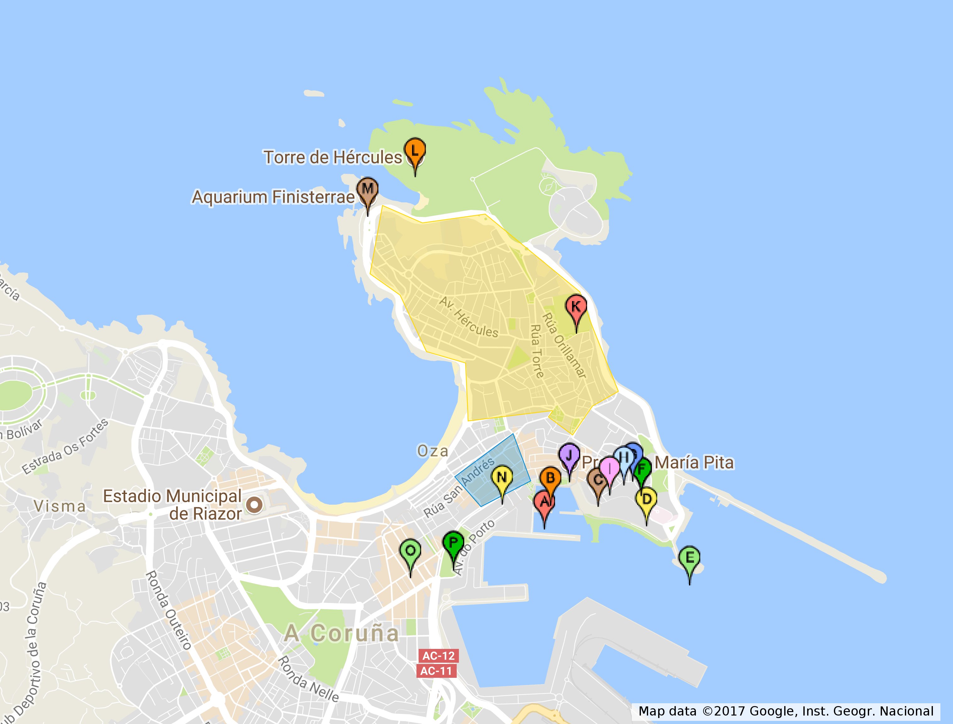 A Coruña Map 1 